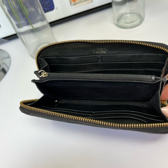 Jimmy Choo Black Wallet with Silver Star Studs - Picture 5 of 7